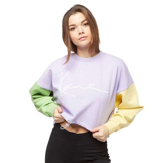 Karl Kani Γυναικείο φούτερ Signature Crop Block Crew